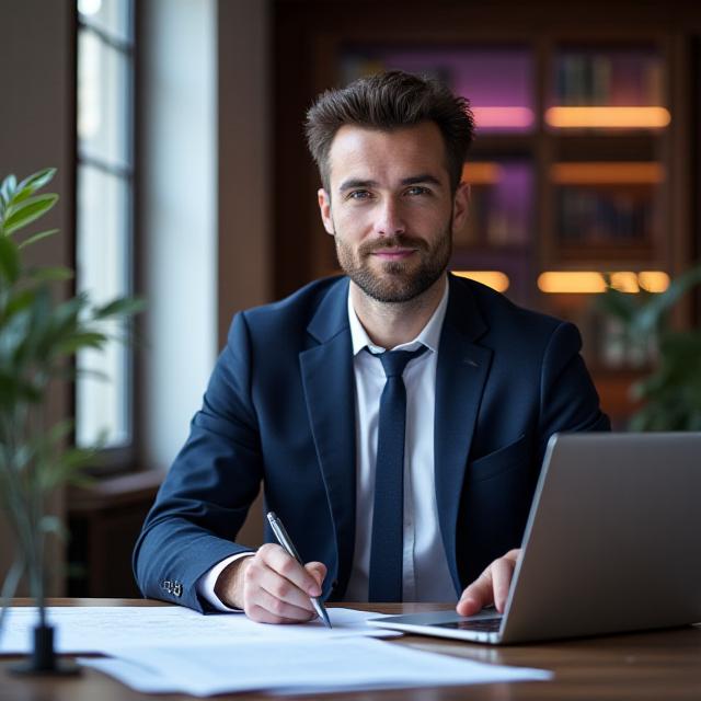 Expert juridique au bureau